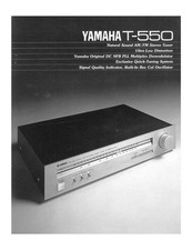 Yamaha T-550 Tuner Owners Manual