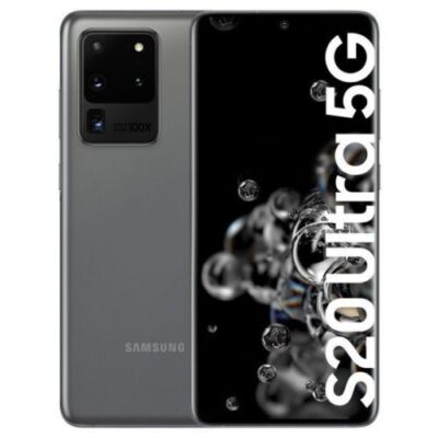 Android Samsung Galaxy S20 Ultra 5G SM-G988B/DS 256G DUAL SIM Unlocked OPEN Grey