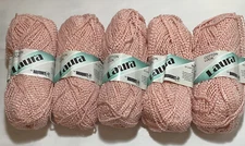 Spinrite Wool Blend Yarn Laura by Bouquet 50g Pink Lot Of 5 Skeins New Vintage