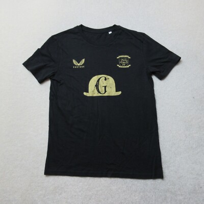 Preston North End T-Shirt Mens Medium Black Casual Football FC Castore NWOT