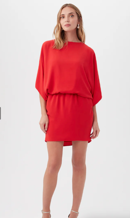NWT Trina Turk Manhattan Dress Red Size- L