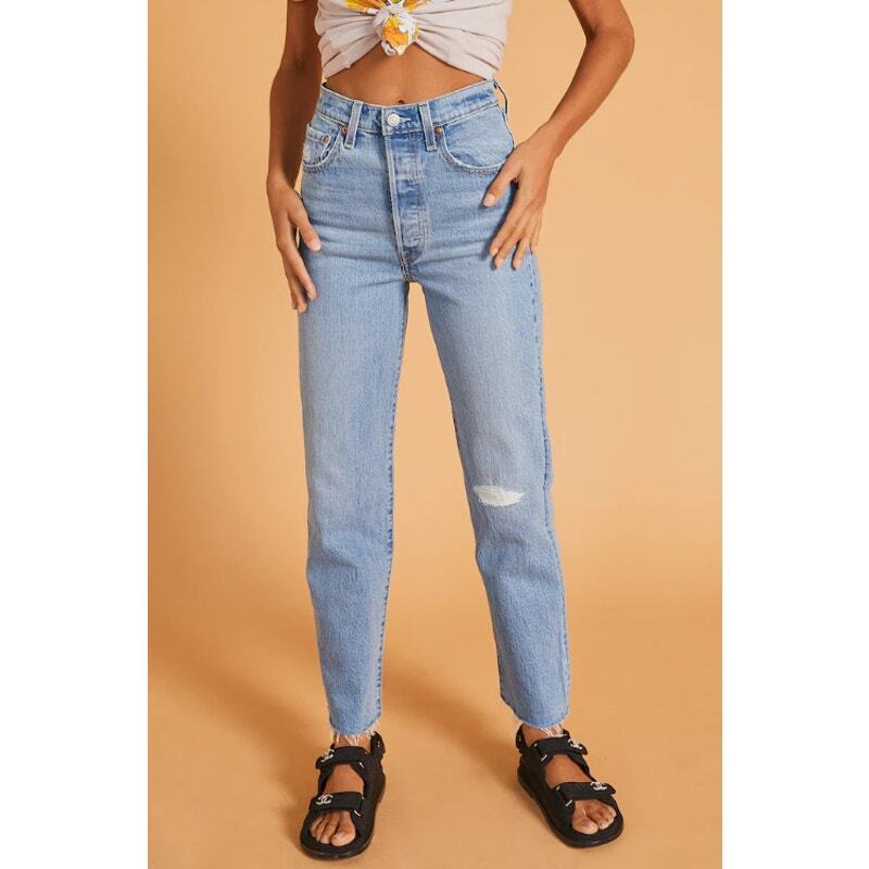 Levi’s Ribcage Straight Leg Jeans High Rise Button Fly, Size 26, Tango  Status