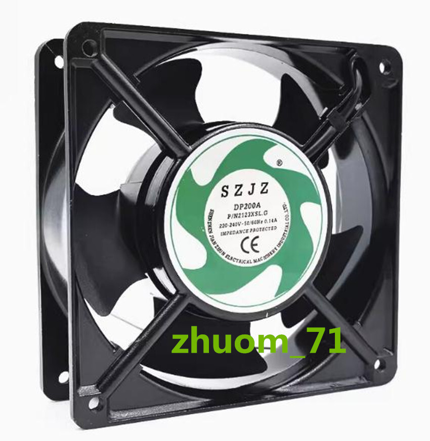 1PC SZJZ DP200A P/N 2123XSL.G AC220-240V 12CM Aluminum frame AC