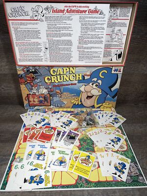 Captain Crunch Board Game - Vintage - Cap'n Crunch Island Adventure Game