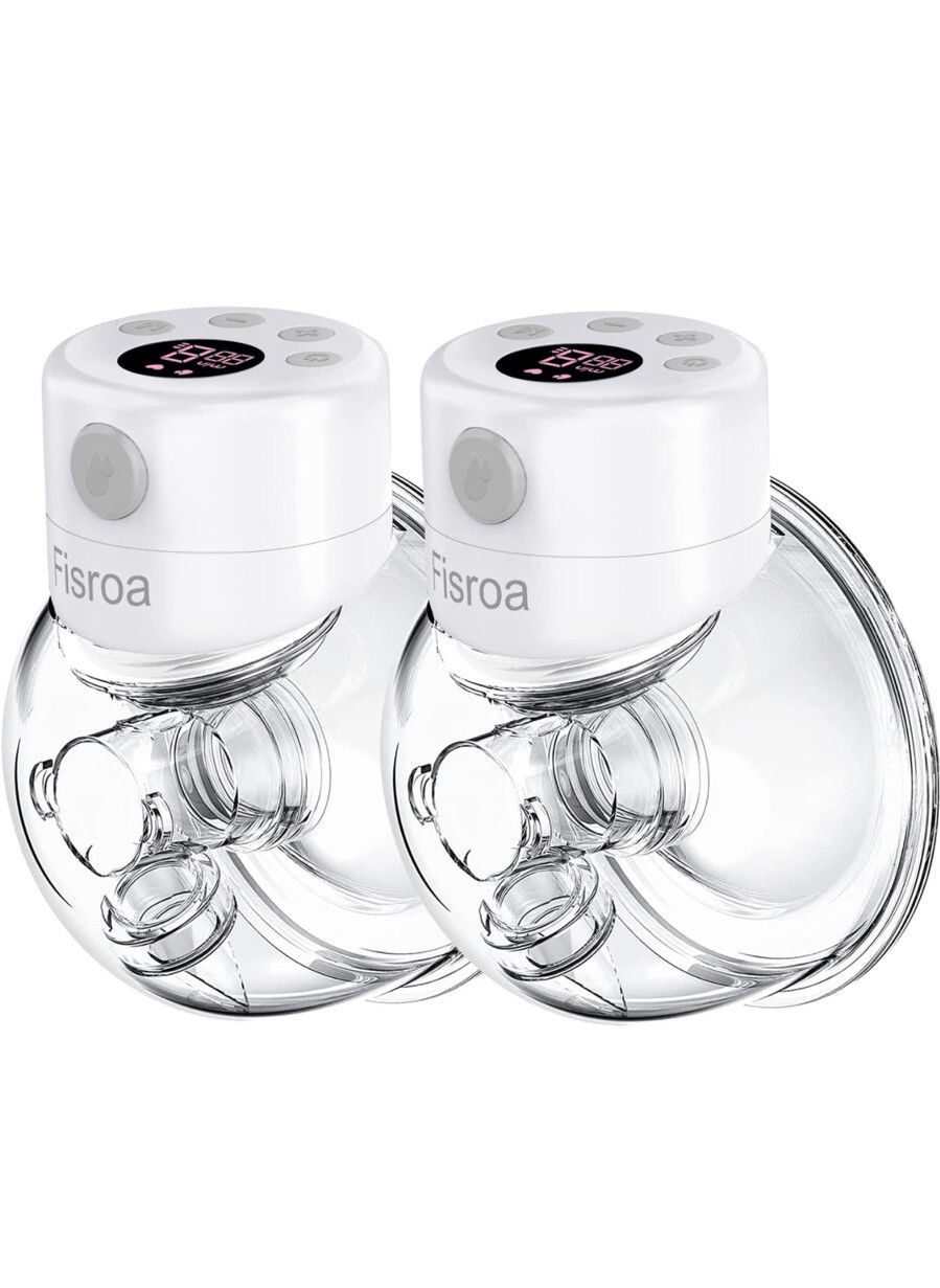 Fisroa Hands-Free Wearable Breast Pump with 2 Modes 21/24mm Flanges-image