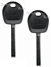 2 OEM Transponder Car Key Blanks Fits Chevrolet Express GMC Savana