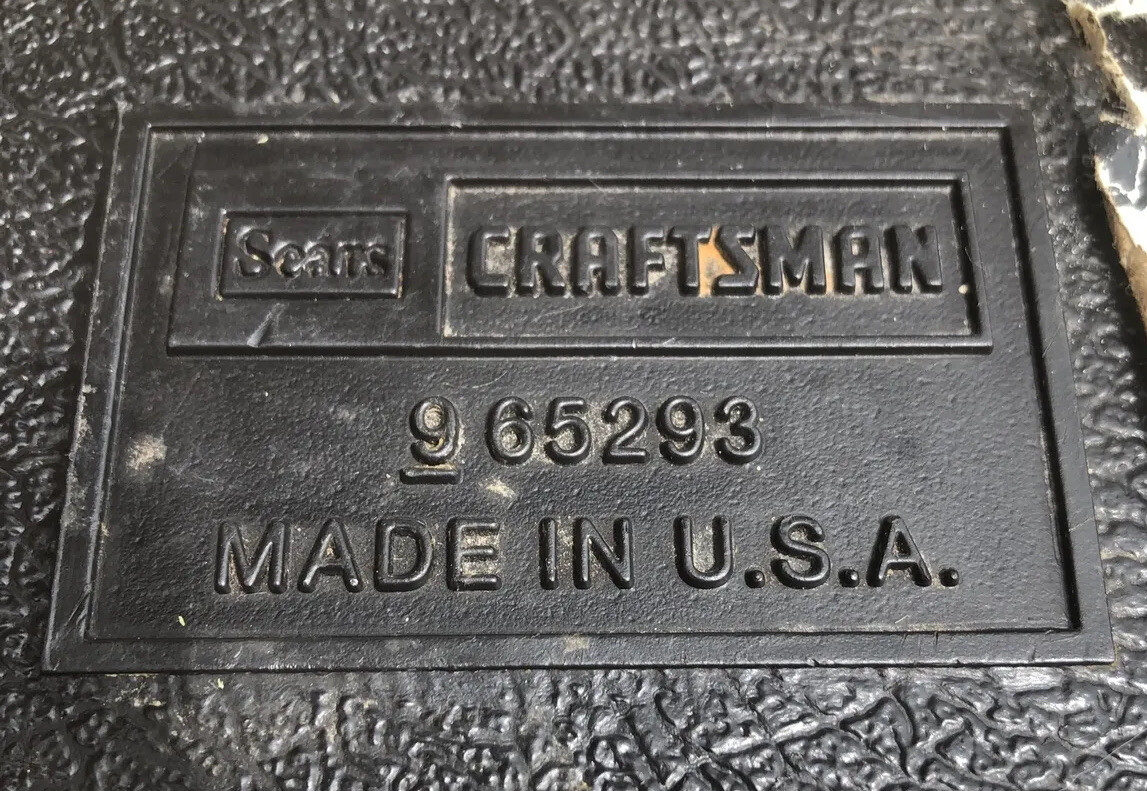 VINTAGE SEARS CRAFTSMAN No. 9 65293 PERMANEX UTILITY CASE OR TOOL