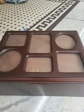 Antique Bombay Company Mahogany Framed PHOTO BOX Storage Display.