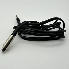 10FT Live Wire Black Shielded Audio Interconnect Cable Female XLR to TSR 1/4"