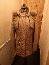 Madeleine Women's Hooded Jacket, Removable Lining And Hood, Size 10