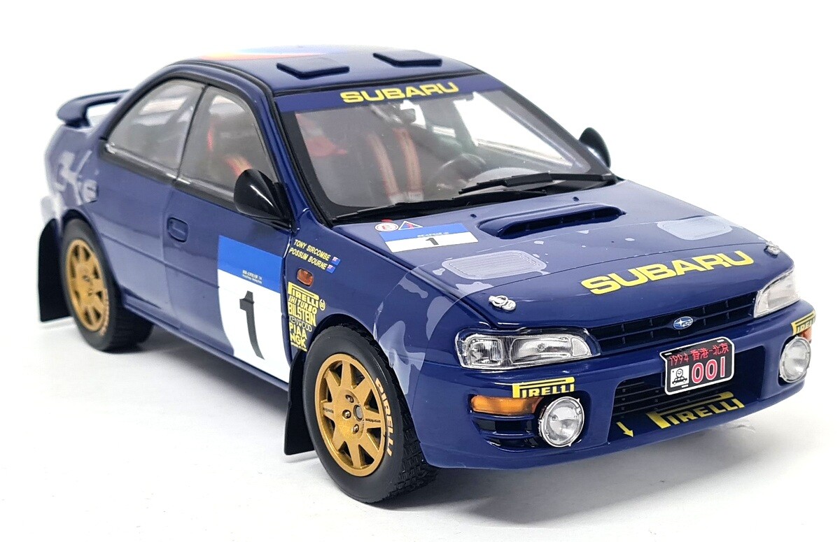 Subaru Impreza 555 ミニカー 1994年 Sunstar 1/18 Subaru Impreza WRC 555 Winner Beijing Rally