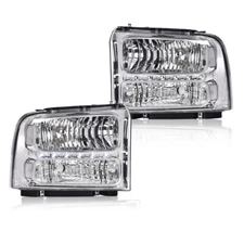 Fit For 05-07 Ford F250 F350 F450 F550 Super Duty Led Headlights Lamps LH+RH