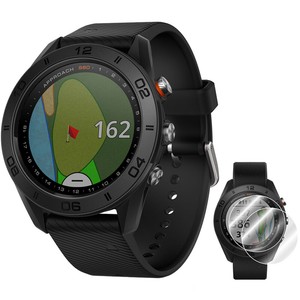 Reloj Garmin Approach S60 Golf Negro con Banda de negro + protector de pantalla 2 Paquete