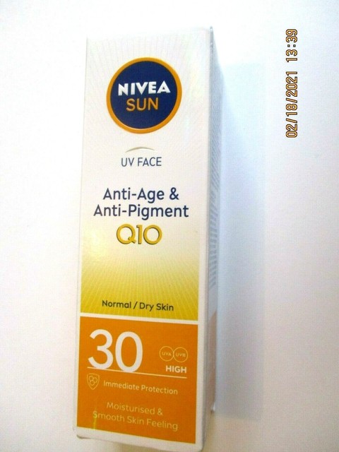 nivea uv face q10 shine control spf 50 moisturizer