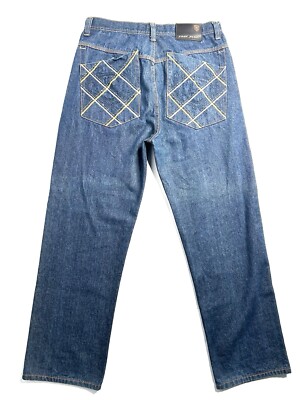 Phat Farm Jeans Men's Size 36 Blue Denim Vintage Embroidered