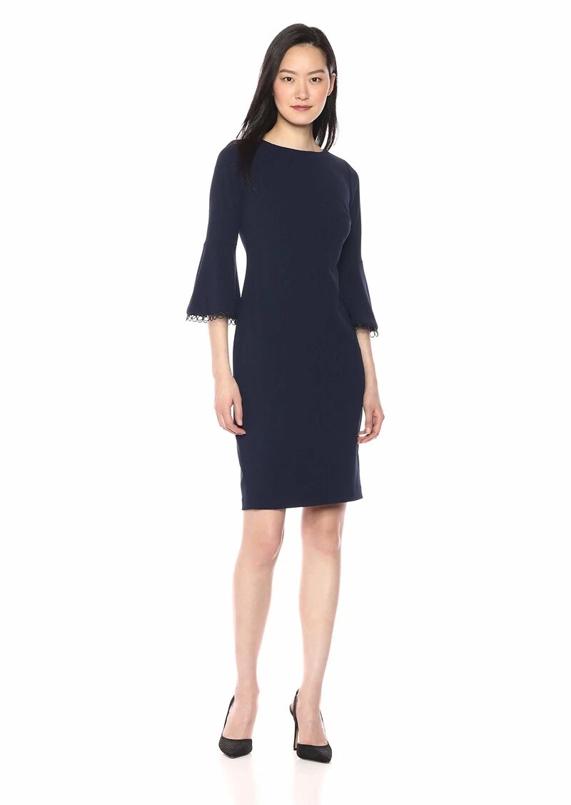 Calvin klein black clearance dress with bell sleeves