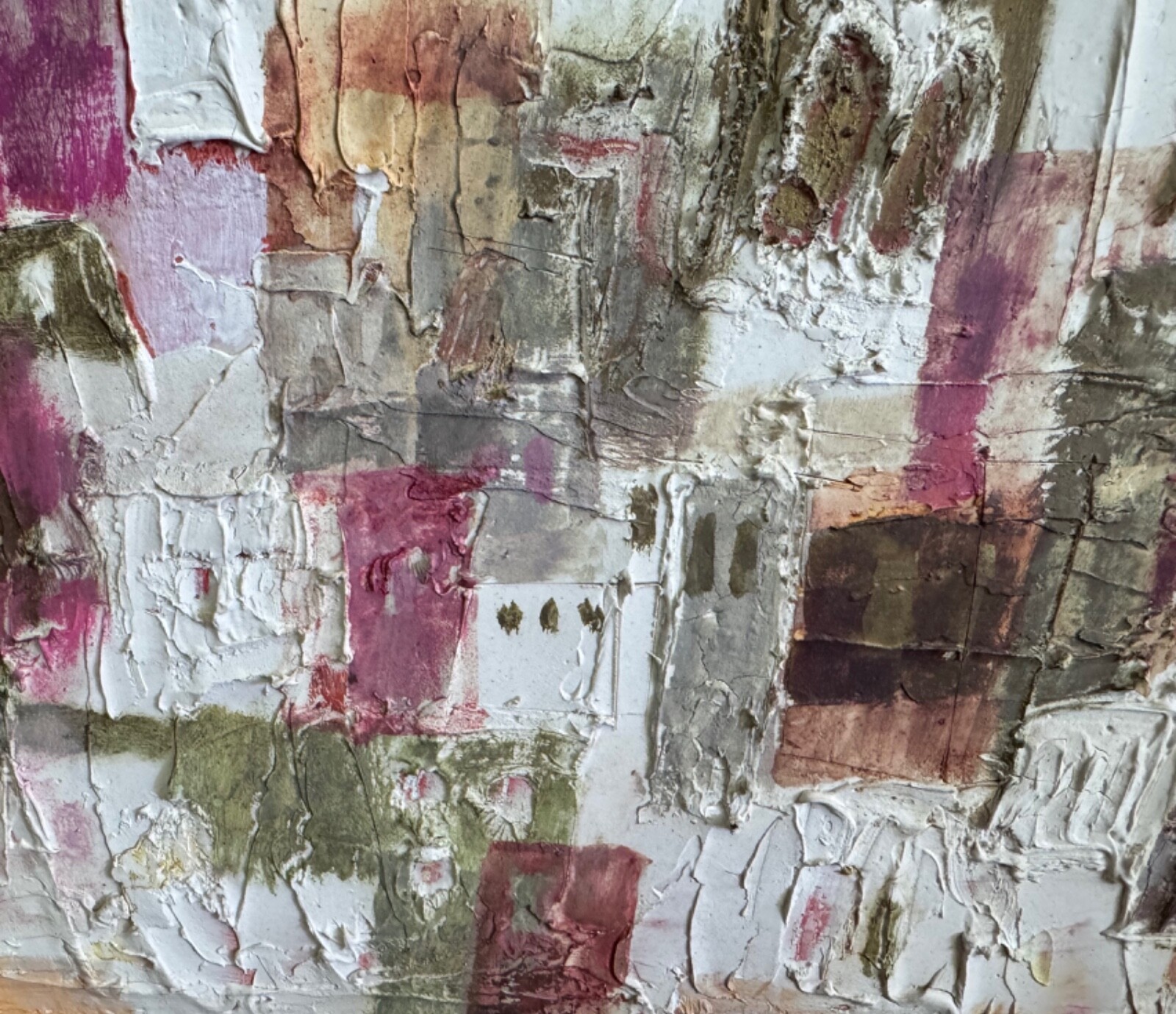 Vintage MCM Abstract Harbor Oil Painting Mid Century Modern Art Signed 60s 70s