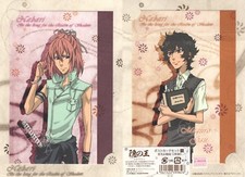 2 pcs postcard set Nabari No Ou oh anime movic Shimizu Raiko Raikou Meguro Gau