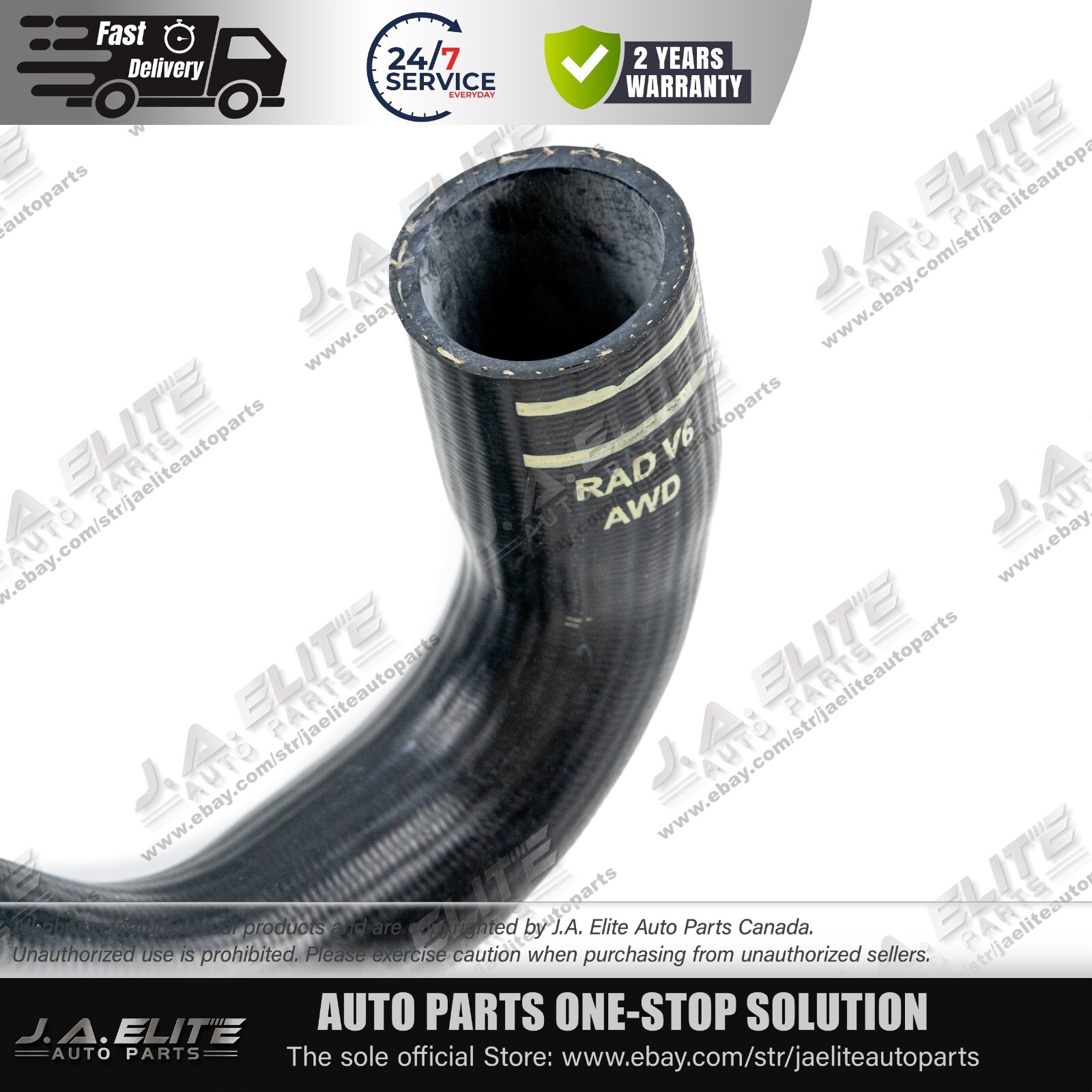 Radiator Water Outlet Hose for Maserati Ghibli, Quattroporte, Levante 3.0L V6