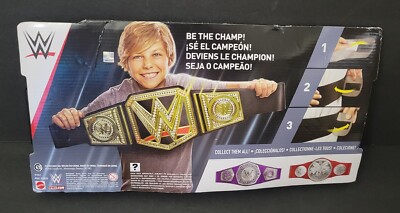 WWE Championship Belt NOS New On Card Kid Toy | eBay