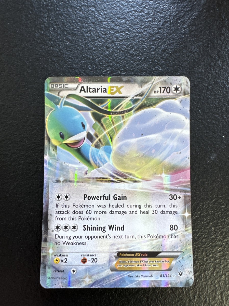 2023 ポケモン ALTARIA ex #083 SUPER RAR Altaria EX 83/124 Pokemon Ultra Rare English Card XY Fates Collide