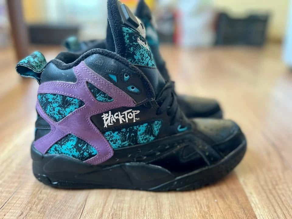 Kommentér Konsultation Tectonic Reebok Pump Blacktop Battleground Black Extreme Purple Hornets Men Size UK  8 / U | eBay