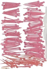 Set/200+ VTG 1960s Pink Hair Roller Pins Curler Picks Beauty Shop Styling lot