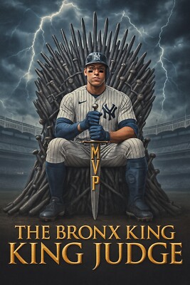 aaron judge new york yankees 4x6 photo King Judge the BRONX KING