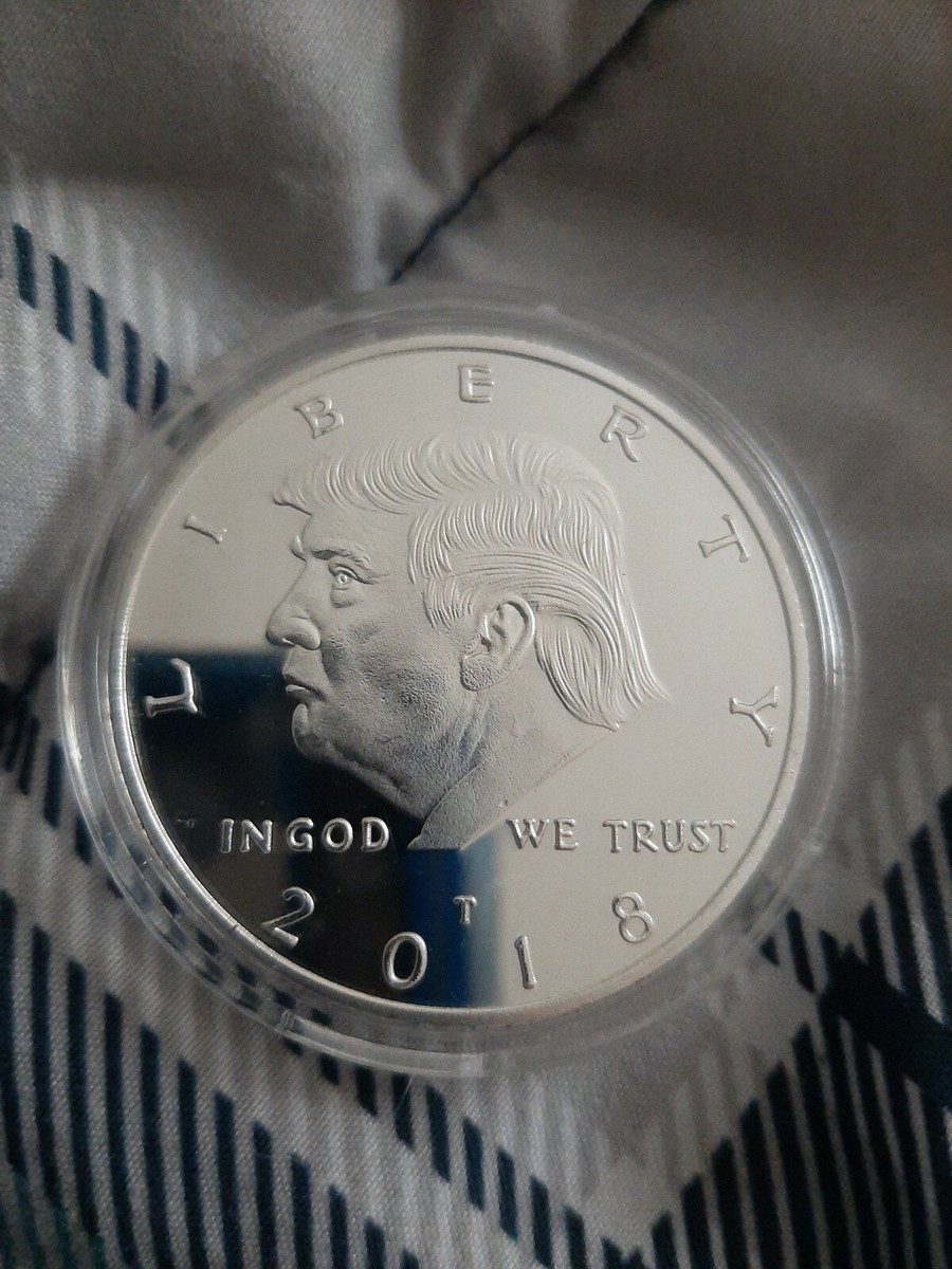 2018 US President Donald Trump Inaugural Silver Eagle