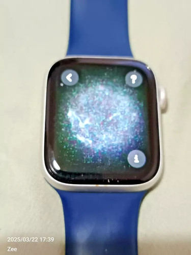 Apple Watch 6 44mm GPS 32GB NFC Silver Blue Sport band - Picture 6 of 7