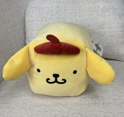 NWT Universal Studios Sanrio Pompompurin Square Squishy Plush Hello Kitty  8”