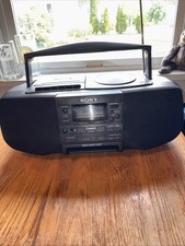 Sony CFD-S33 AM/FM Stereo CD Radio Cassette Player. Tested