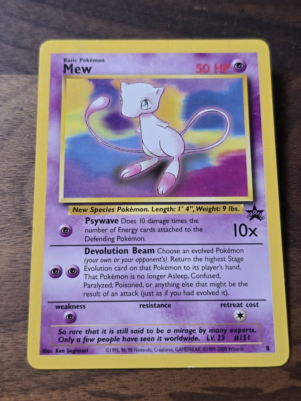 Mew 1999 Pokemon Wizards Black Star Promos #8