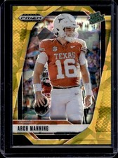 2025 Panini Prizm Draft Picks Arch Manning Gold Ice Rated Prospect #166