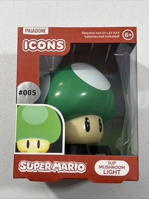 Super Mario 1UP Mushroom Character Light Nintendo Figure Lamp Collectible NEW