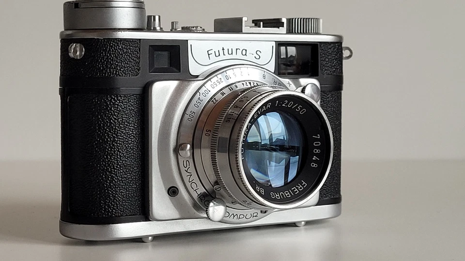Futura S mit Schnellaufzug Futomat und Futura Evar 2,0 /50 Objektiv - Bild 3 von 4