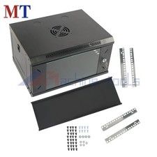 6U Wall Mount Server Rack Cabinet 15.5 Inch Deep with Lock for Network Equipment