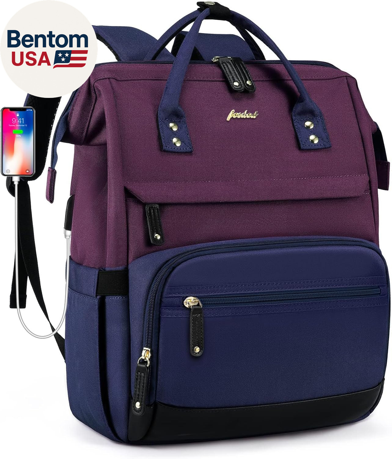 For Womem Work Bags: 15.6 Inch Travel Backpacks With Usb Chargin