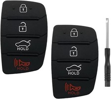 Key Fob Rubber Pad Replacement for Hyundai 4 Button