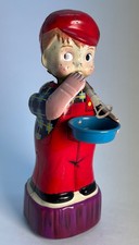 Bubble Blowing Boy Tin Litho Windup Made in Japan