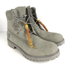 Timberland 6 Inch Premium Boots Men's Sz 11 Grey Mono Waterproof Combat NEW
