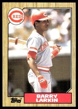 Barry Larkin 1987 Topps #648 Cincinnati Reds MLB READ FREE SHIPPING AutographDen