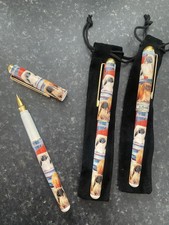 6 Pekingese Rollerball Dog Pens Black Ink By Ruth Maystead £4.99p each