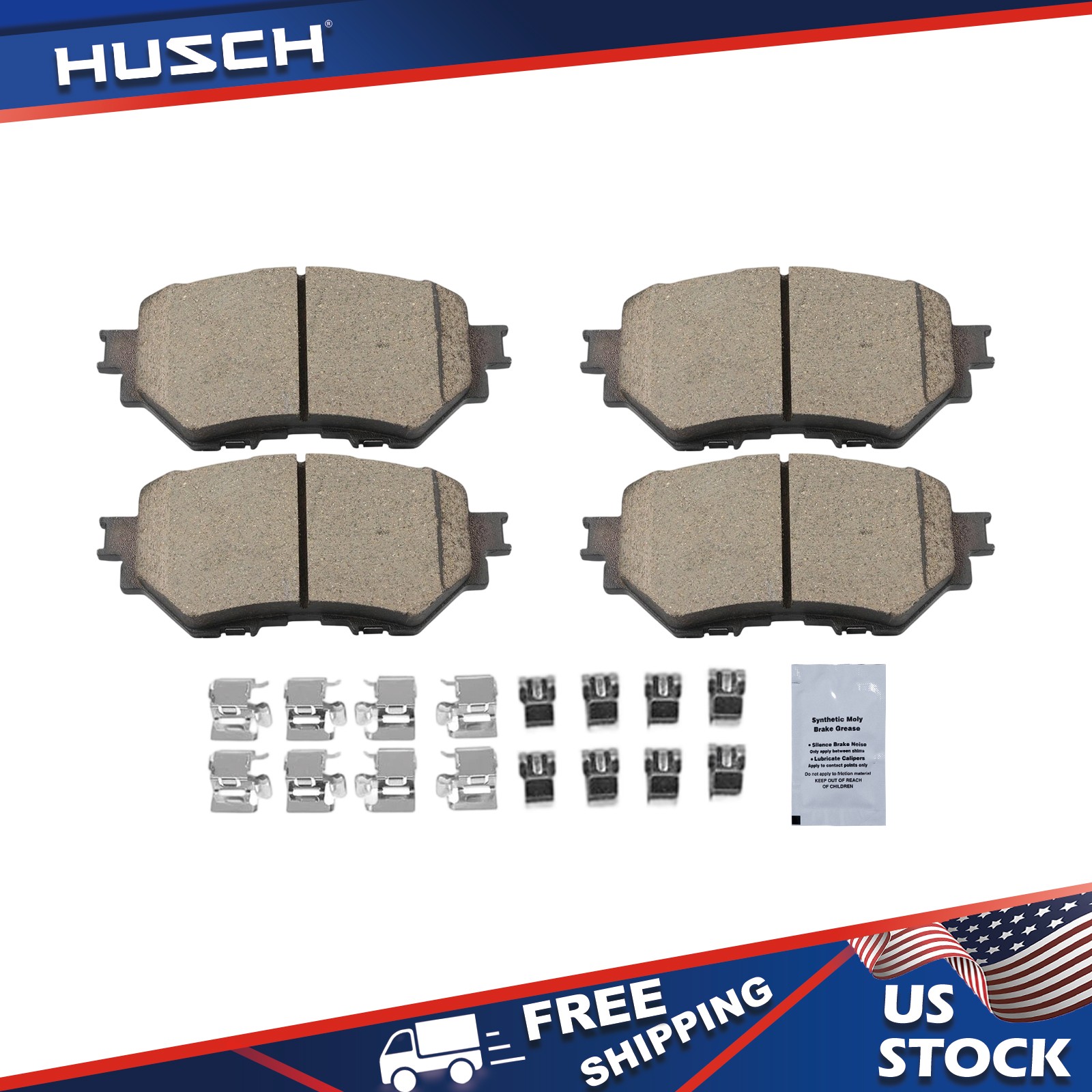 Front Performance Ceramic Brake Pads for Mazda 3 2014-2018/3 Sport 2014