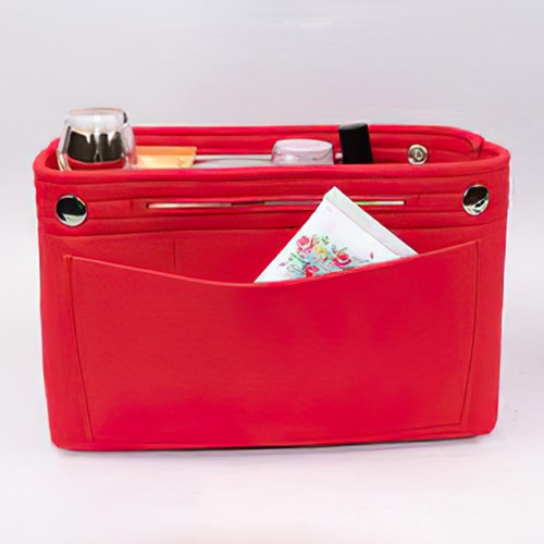 Bolsa de cosméticos de gran capacidad inserto de fieltro de viaje para bolso de mano cartera organizador bolso - Imagen 6 de 12