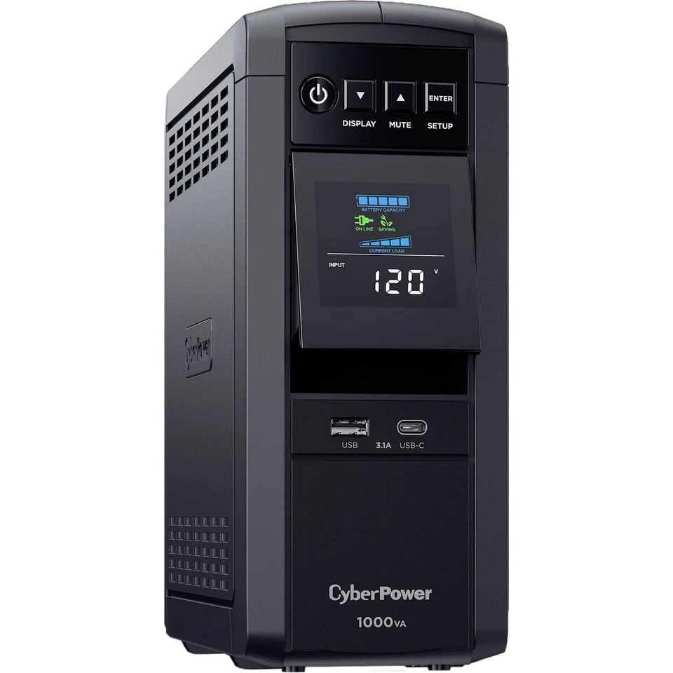 UPS CyberPower CP1000PFCLCD-R 1000VA/600W onda sinusoidal pura - certificado restaurado