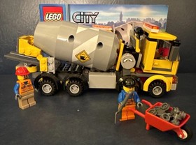 LEGO CITY: Cement Mixer ~ 60018 ~ 100% Complete with Manual ~ Retired