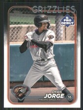 2024 Topps Pro Debut #PD-170 Dyan Jorge Fresno Grizzlies 50932