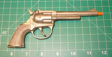 Vintage Hubley PET Cap Gun Toy Die Cast Pistol Single Shot 1960's Made In USA 6"