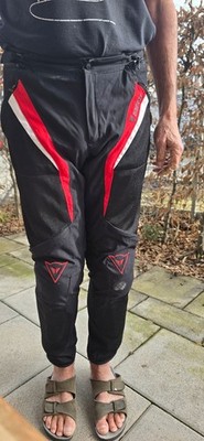 Dainese  Motorrad hose drake super air tex pants gr. 52, Farbe scwarz/rot, Hoch